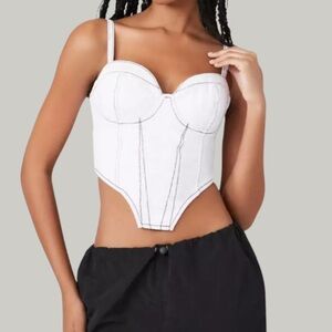 LIKE NEW Forever 21 Bustier Jean Top